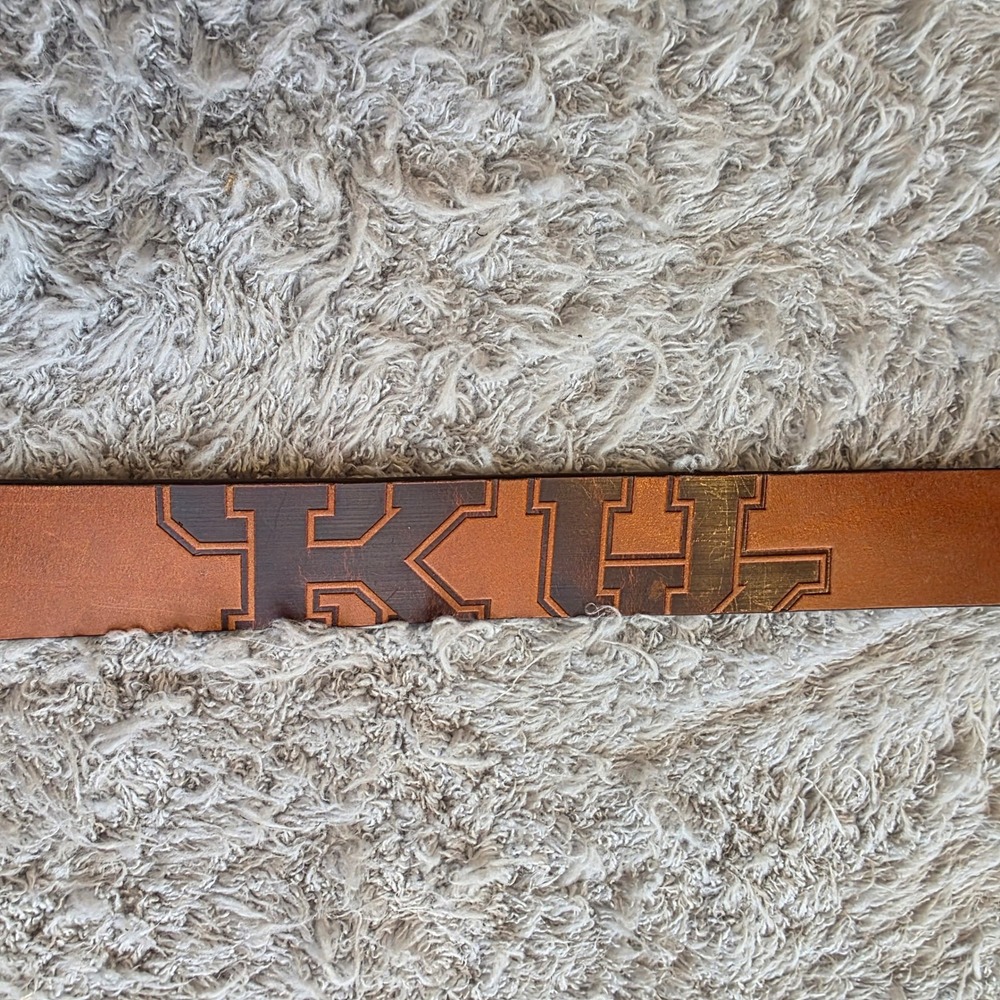 University of Kentucky Wildcats Belt Mens Brown Leather Collegiate NCAA 34 NEW